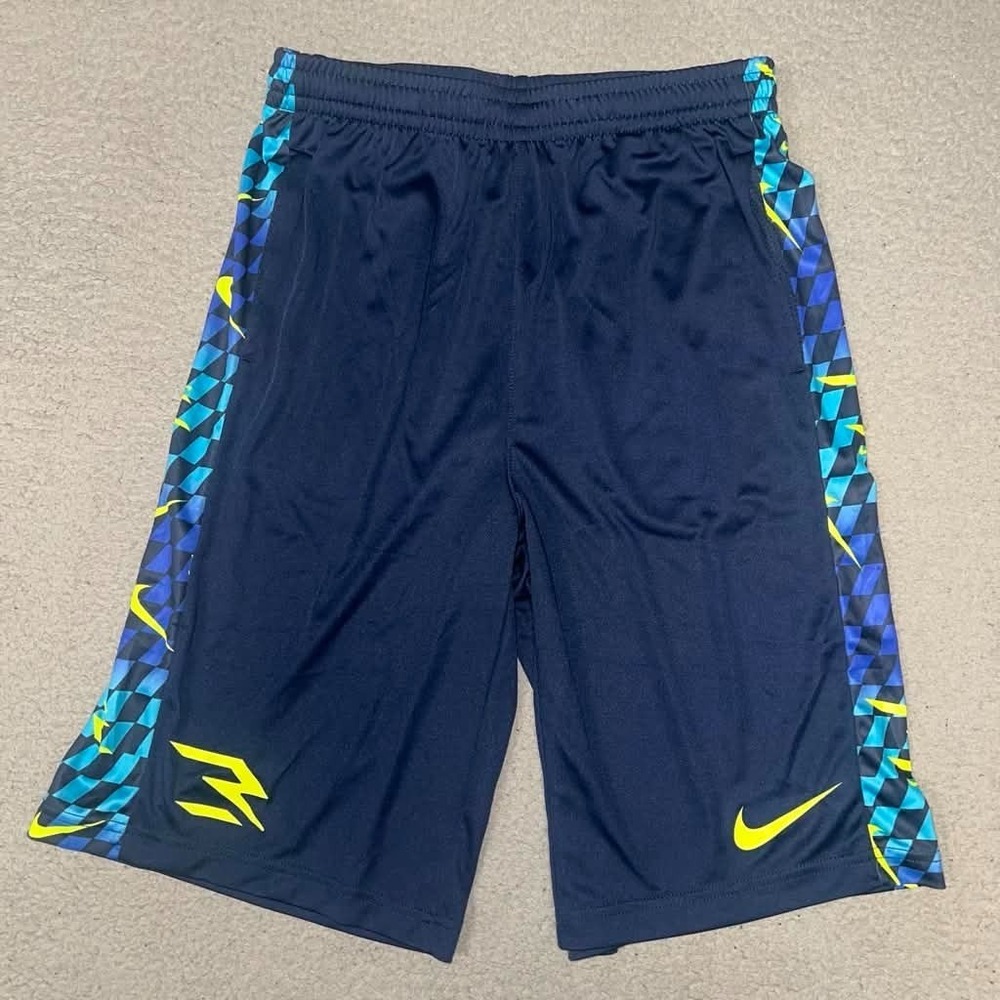 NWT Nike 3 Brand by Russell Wilson Shorts Youth Size XL 13-15 Years Blue Dri-Fit